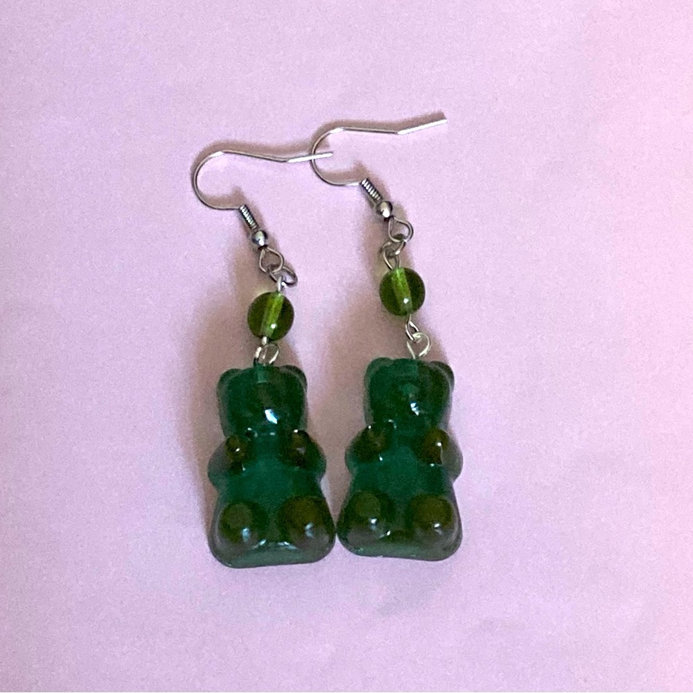 Gummy Bear Earrings - Handmade with Resin
